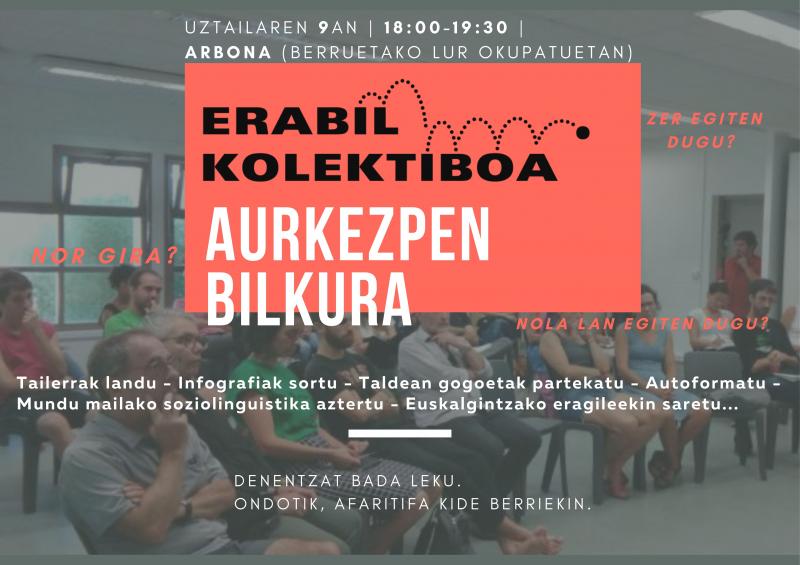 Réunion publique du collectif Erabil