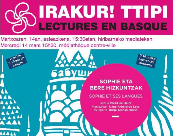 Sophie eta bere hizkuntzak Baionako Mediatekan
