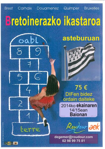 Bretoiera ikasteko asteburua